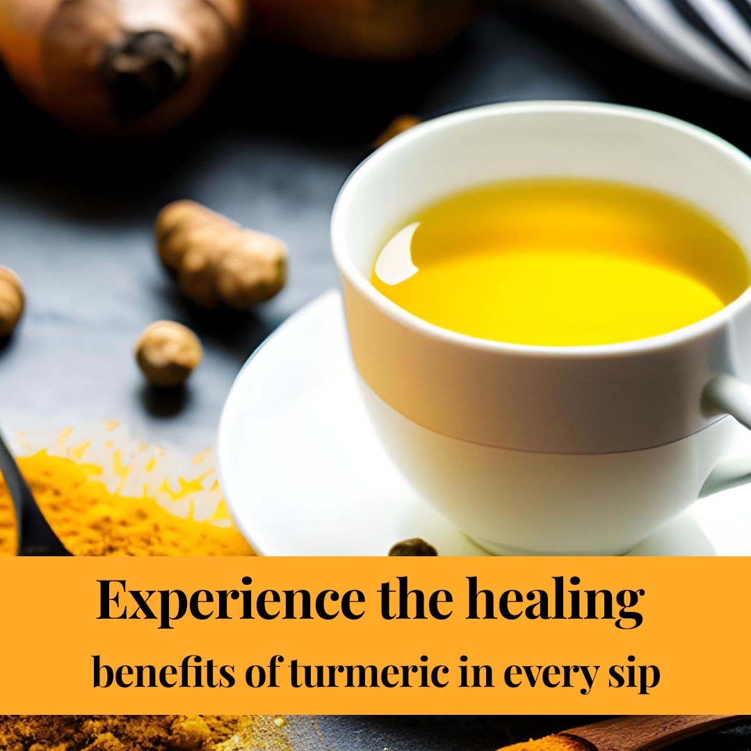 Earth to Tables Organic Turmeric Herbal Tea allows you Experience the healing benefits of Curcumin Tea in every sip.