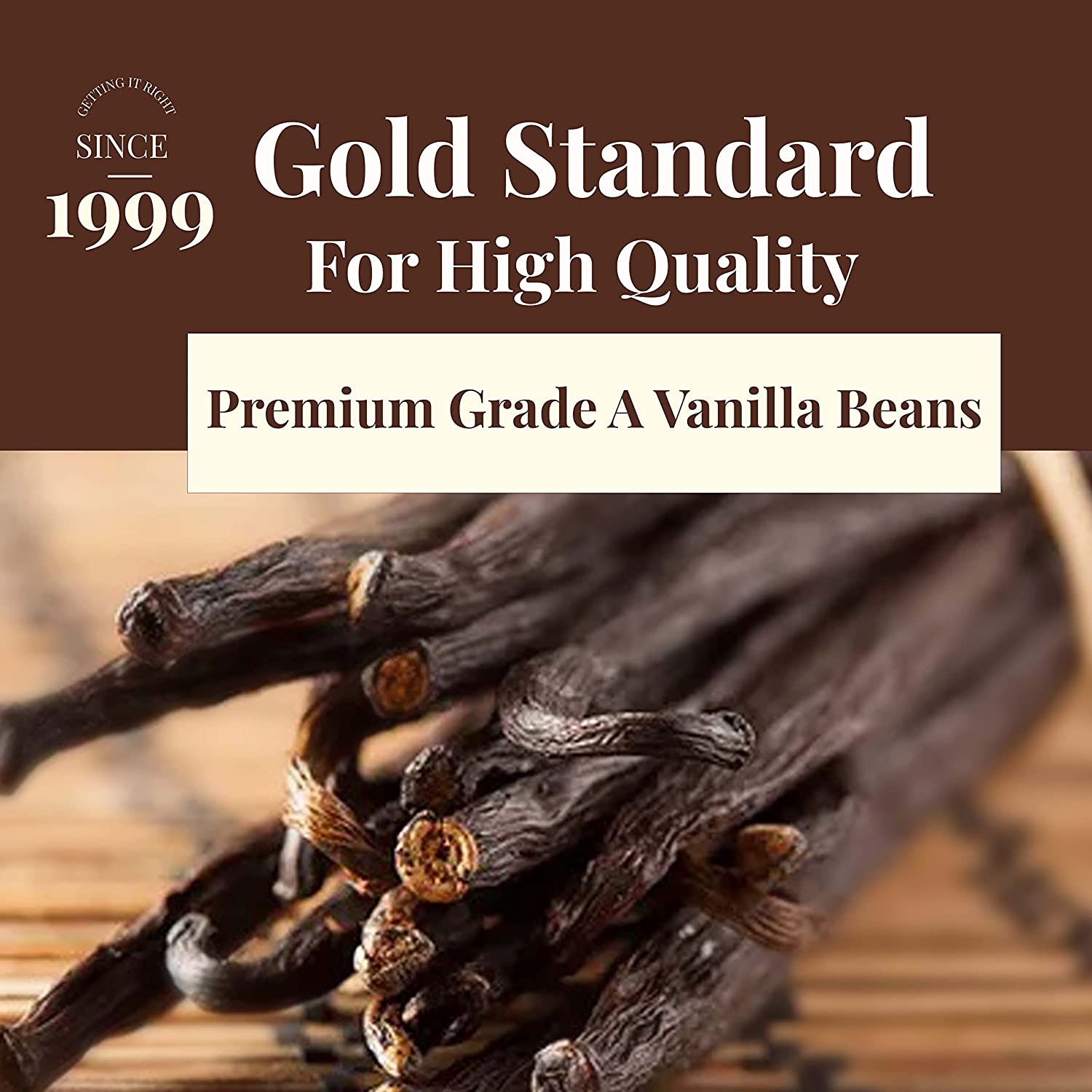 5 Organic Vanilla Beans Grade A | Premium Gourmet Whole Pods