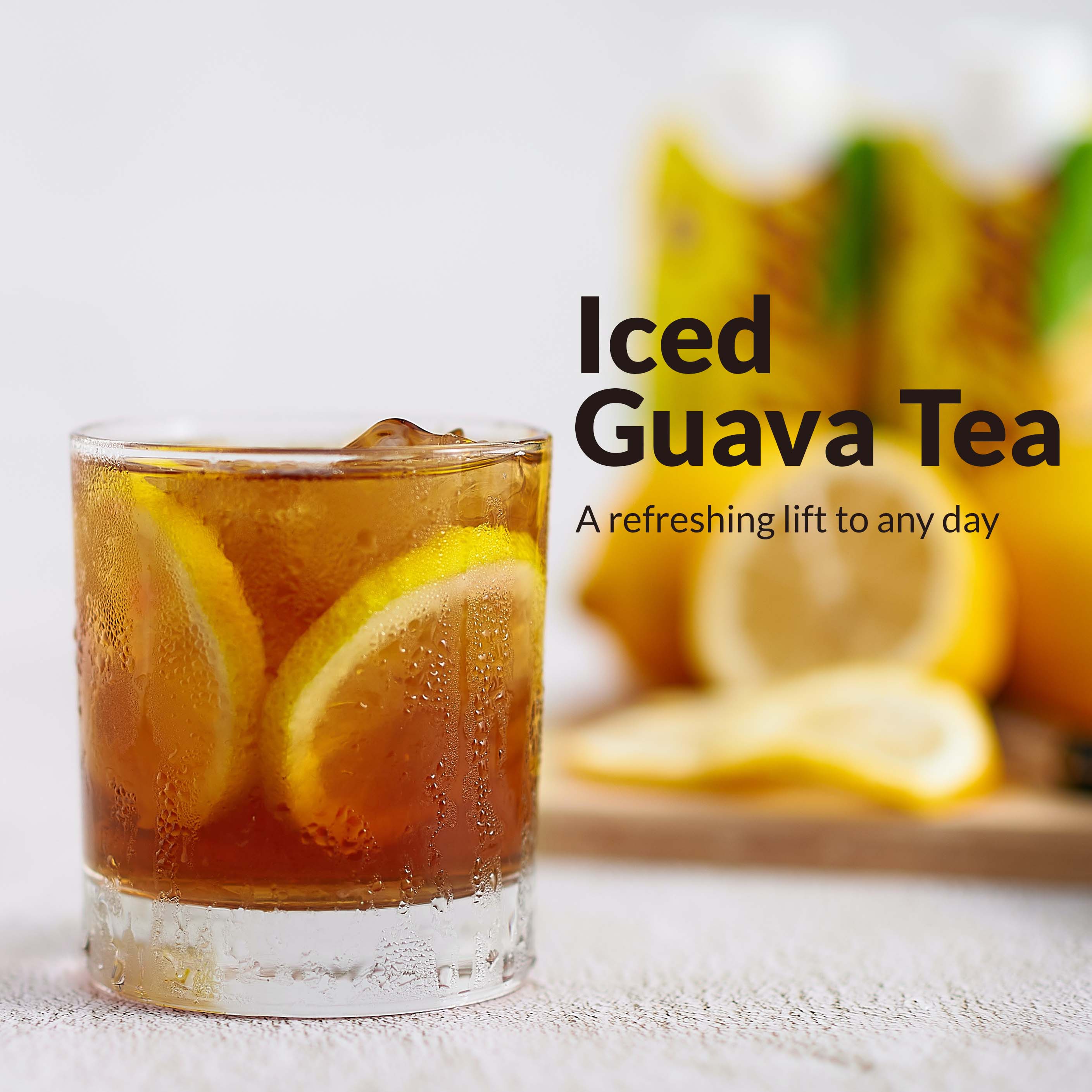 Refresh any day with Iced Guava Leaf Tea.