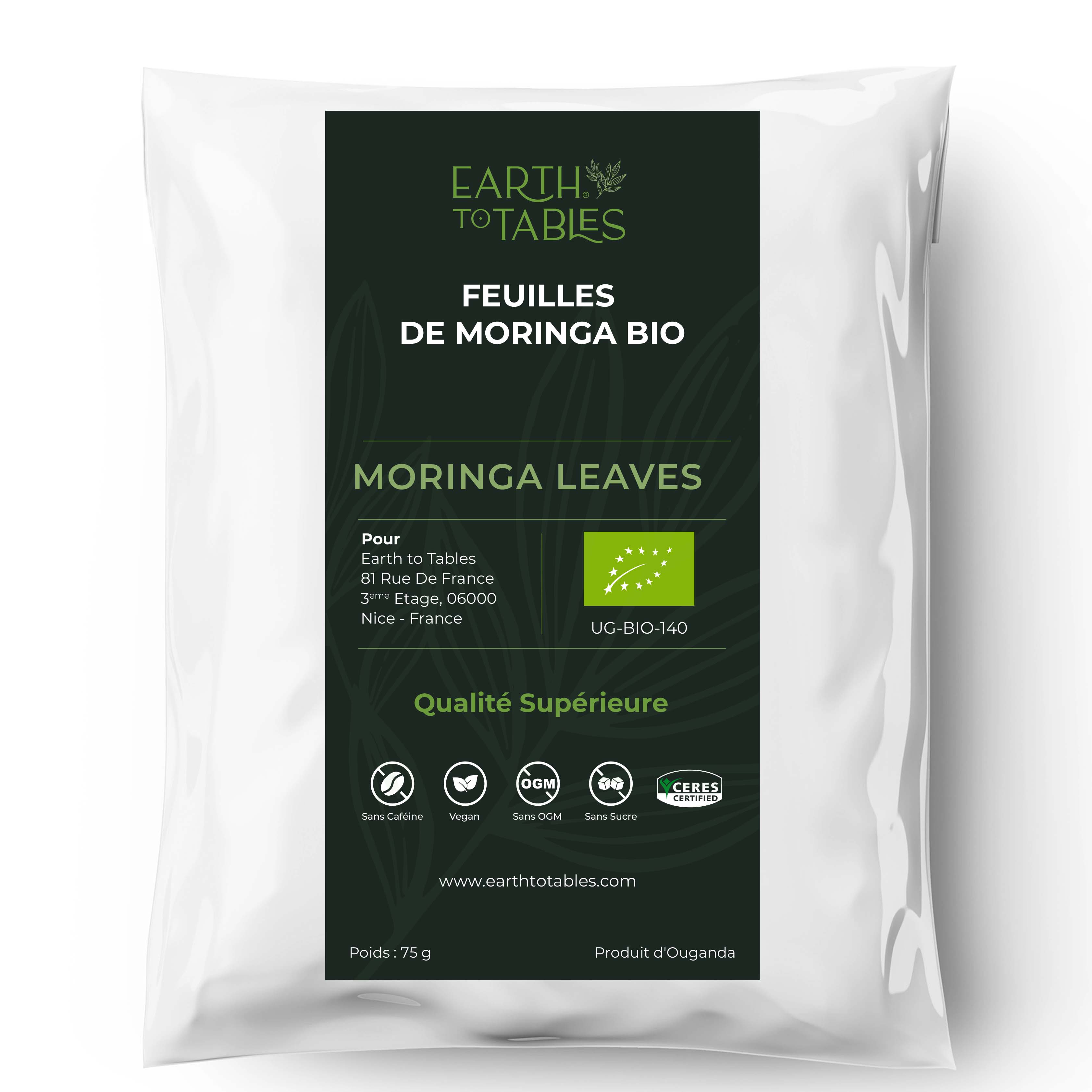 Organic Moringa Loose Leaves 75g