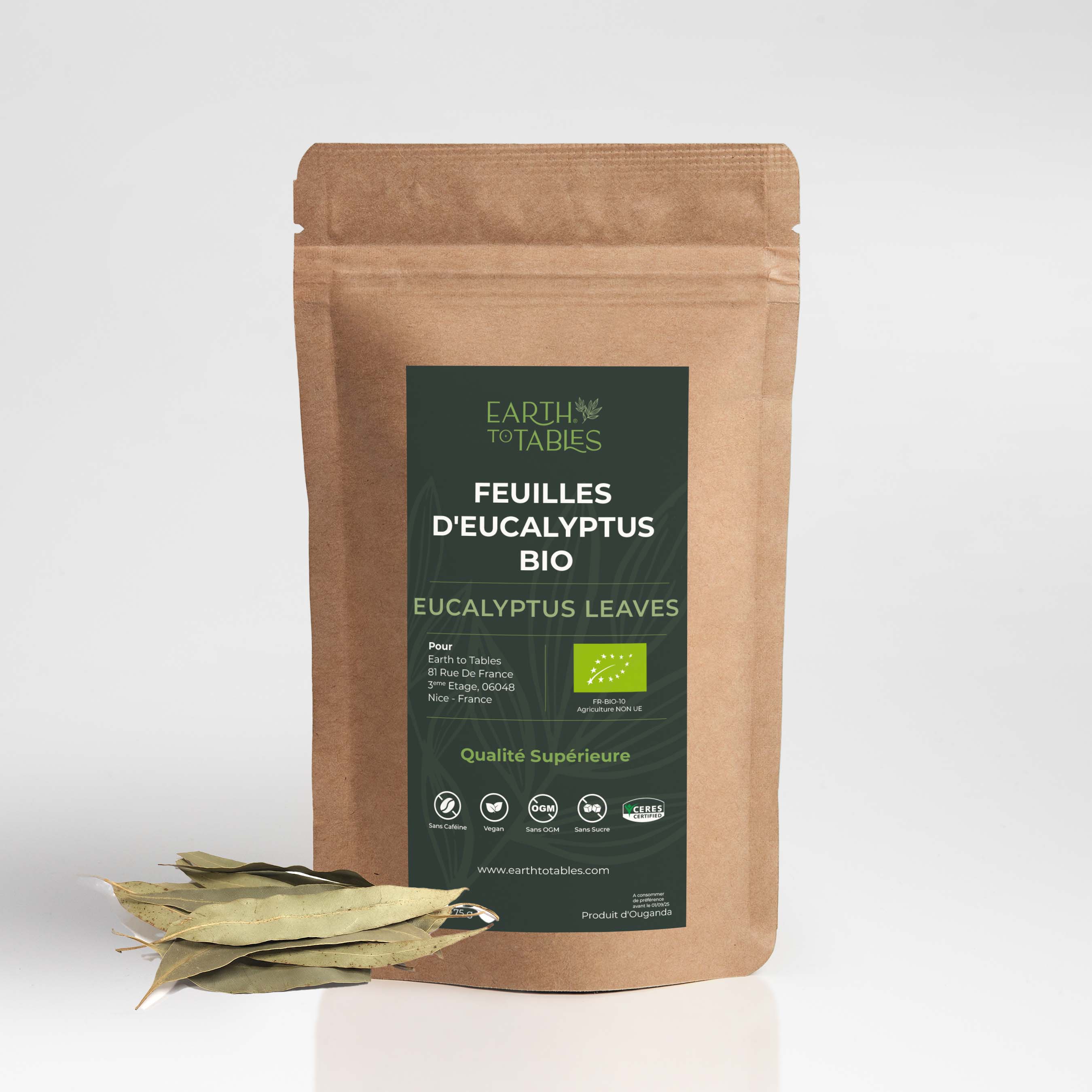 Organic Dried Eucalyptus Loose Leaves 75g