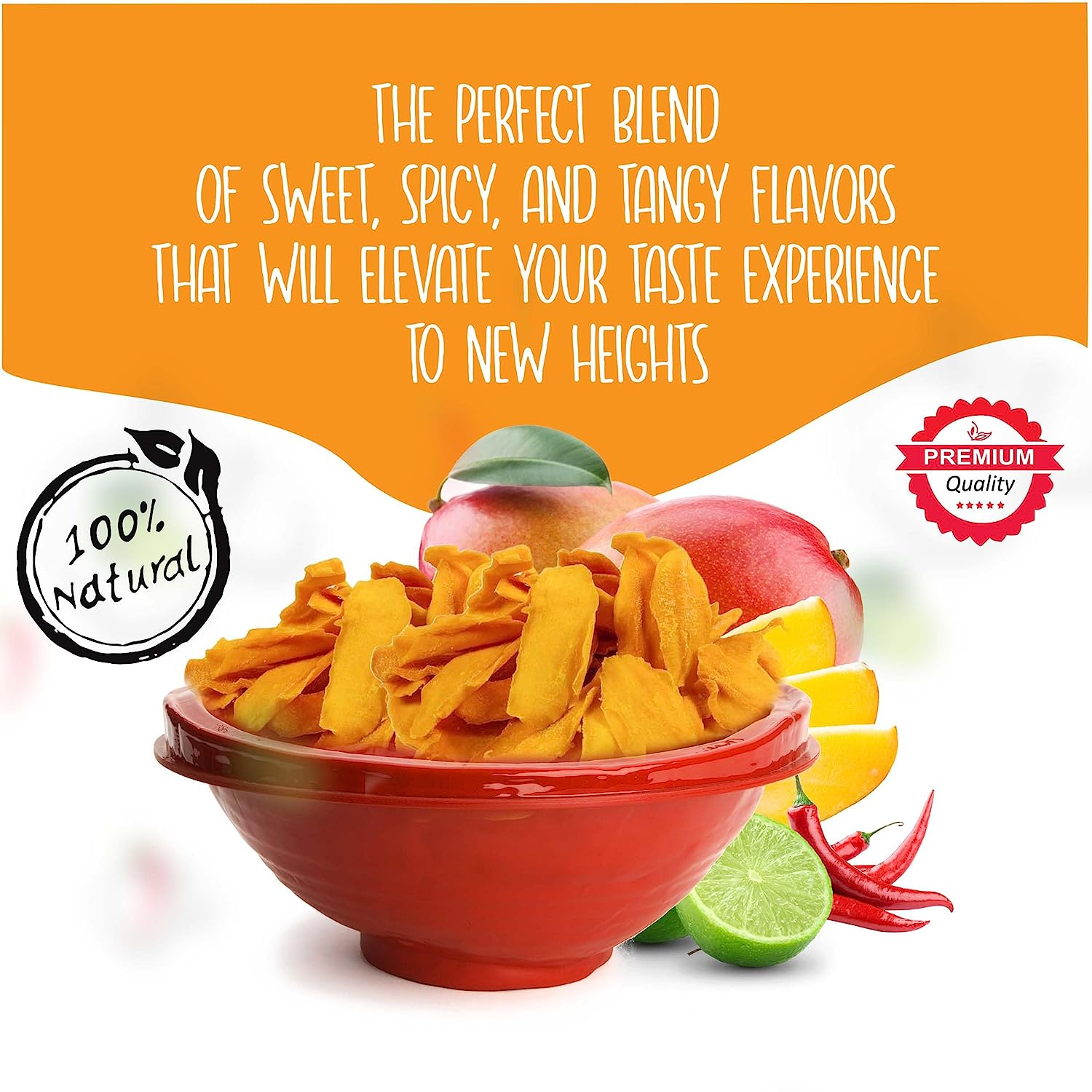 Chili Lime Dried Mango Slices 100g