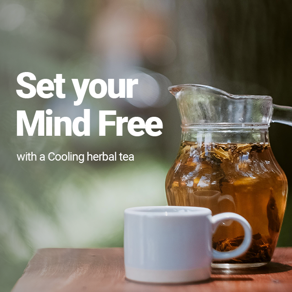 Anti stress Tea Sets your mind free with a cool herbal tea.. Remedies like Holy basil (tulsi ) , lemongrass leaves that can achieve the mind blowing calmness 